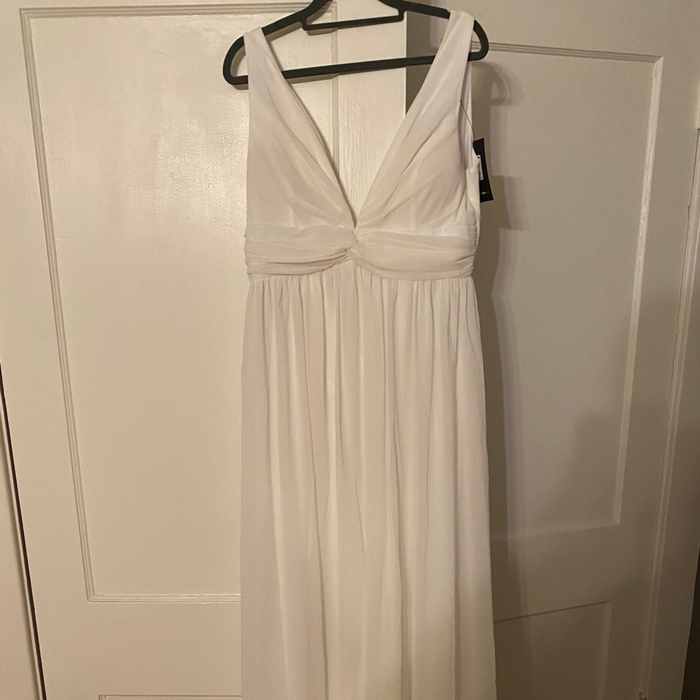 NWT FASHION NOVA White XL long dress